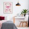 Stupell Industries Whimsical Floral Bow Pink & Beige Framed Print Under Glass, design by Creative Studio
